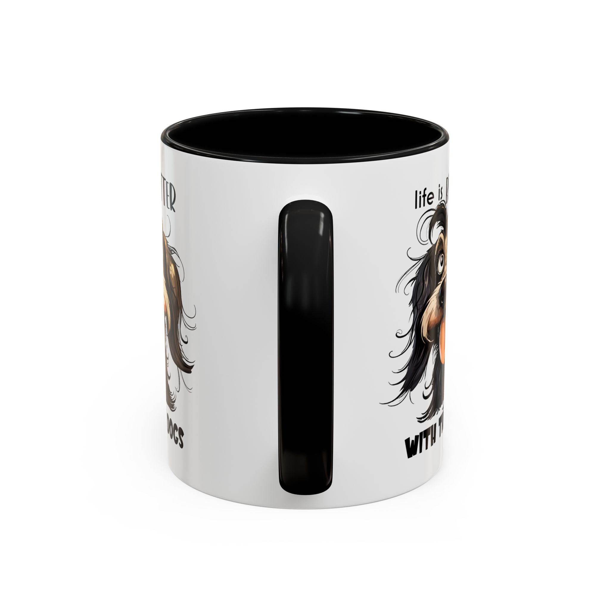 Life is Better with Dogs Coffee Mug - Cute Dog Lover Gift, Animal Themed Mug, Pet Owner Present, Fun Coffee Cup, Gift for Him/Her