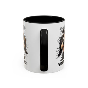 Life is Better with Dogs Coffee Mug - Cute Dog Lover Gift, Animal Themed Mug, Pet Owner Present, Fun Coffee Cup, Gift for Him/Her