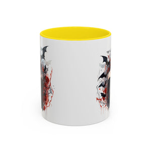 Gothic Coffee Mug, Dark Aesthetic Cup, Halloween Drinkware, Vampire Themed Gift, Horror Mug, Witchy Kitchen Decor