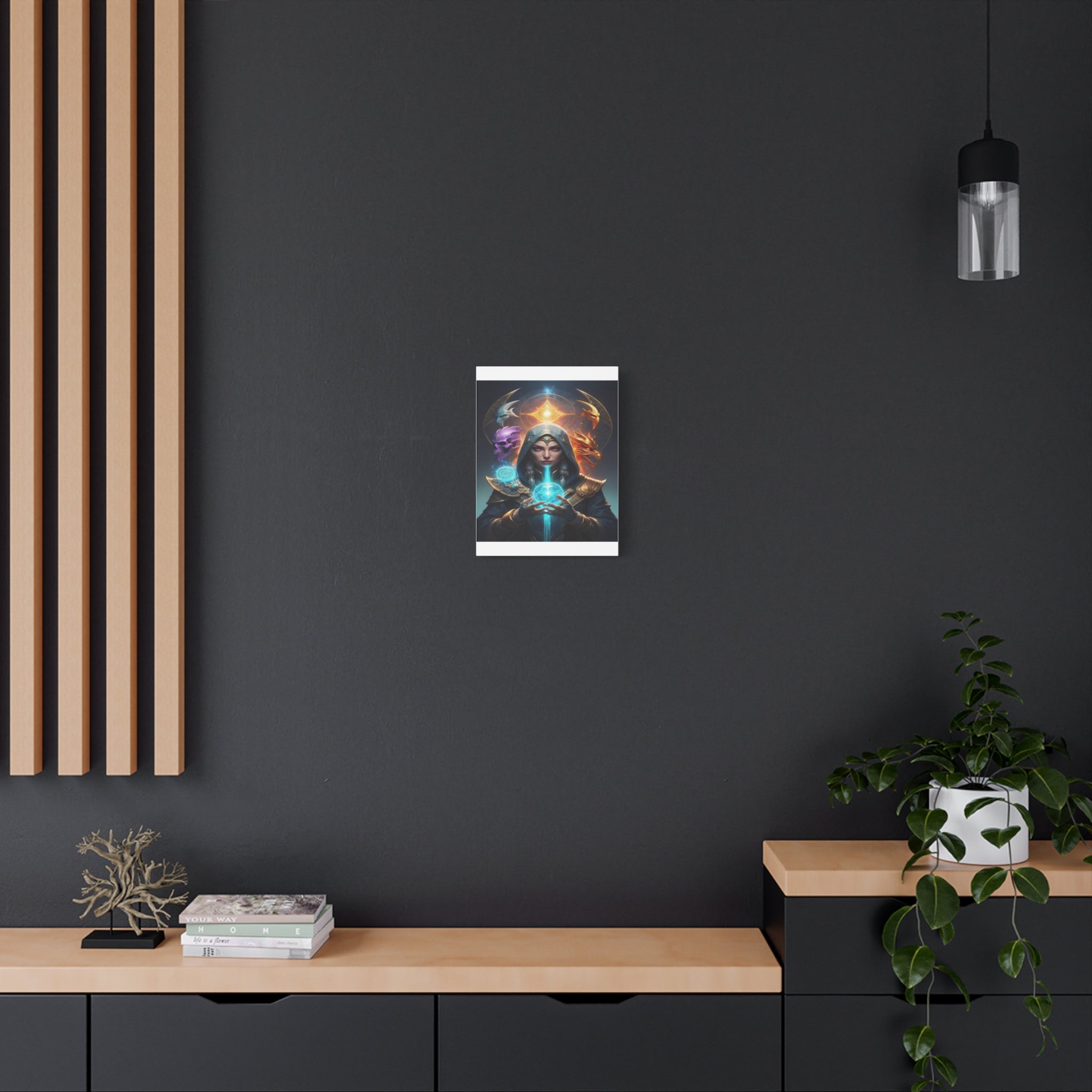 Mystical Sorceress Canvas Artwork - Fantasy Wall Decor
