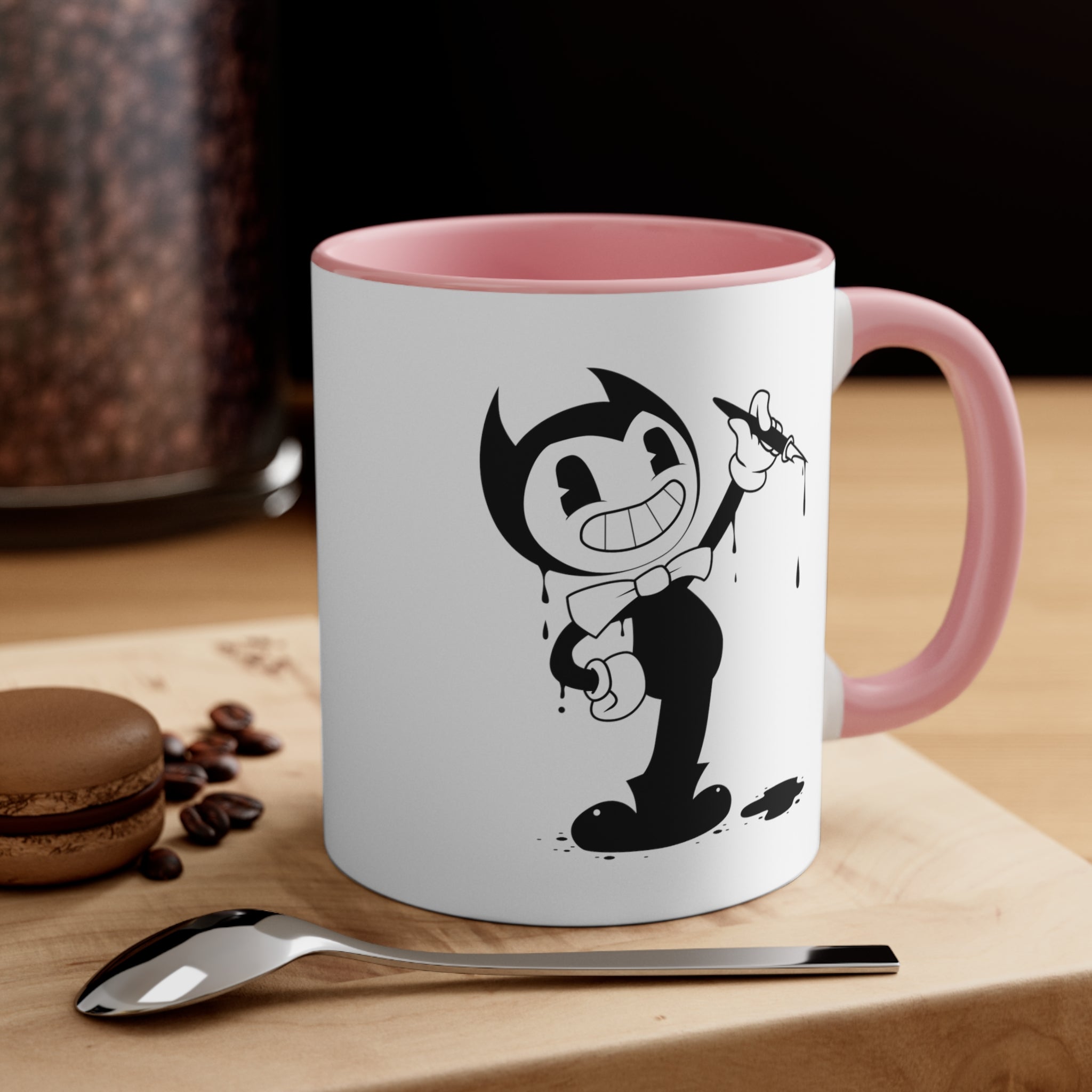 cartoon ink pen Accent Coffee Mug, 11oz