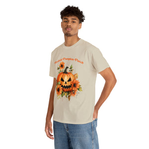 Halloween unisex t shirt mystical pumkin patch fall fun stocking stuffer Unisex Heavy Cotton Tee