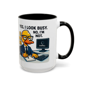Funny Office Mug, Quirky Coffee Cup, Duck Humor Mug, Gift for Coworkers, Cute Desk Mug