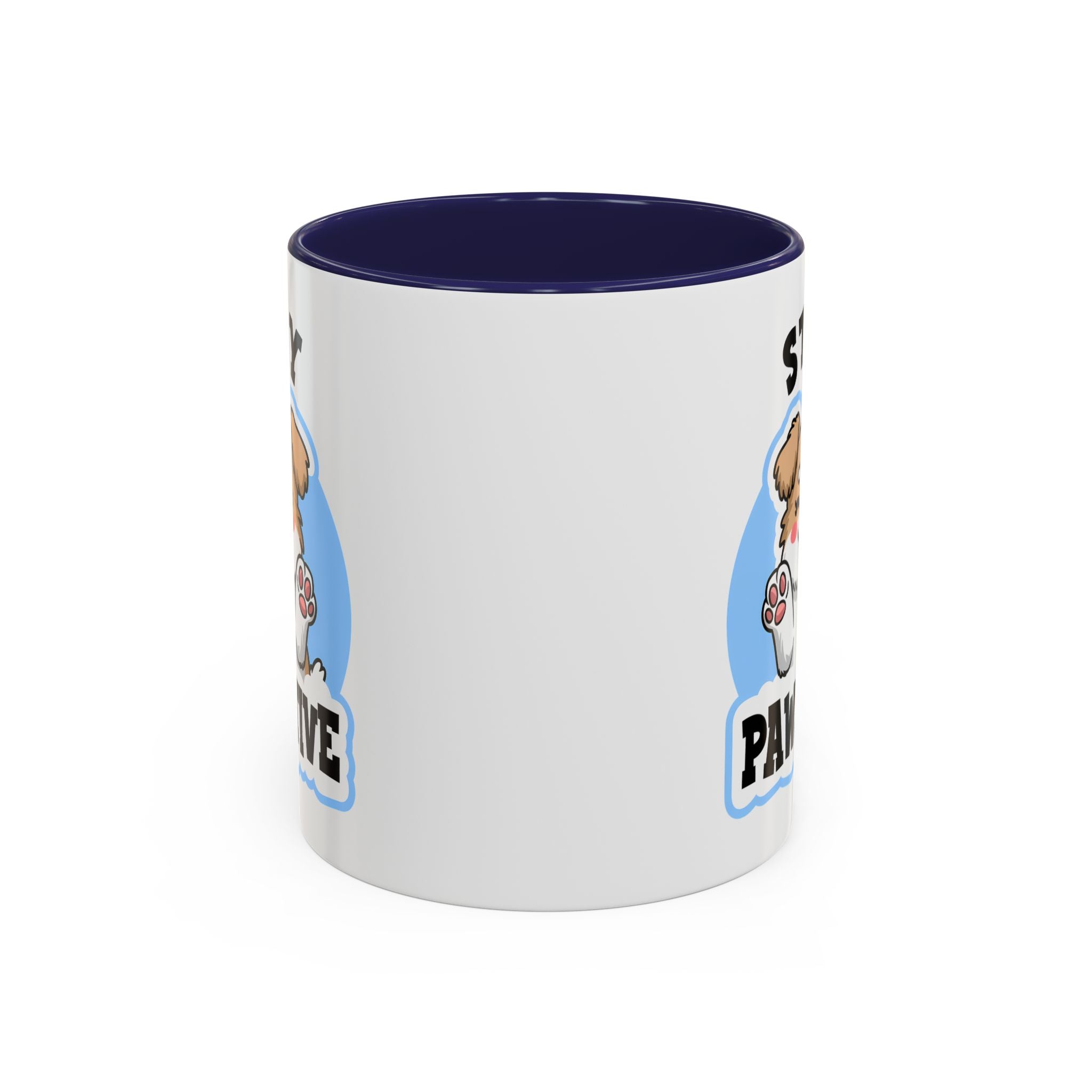 Cute Stay Pawsitive Coffee Mug - Perfect Gift for Dog Lovers mental health
