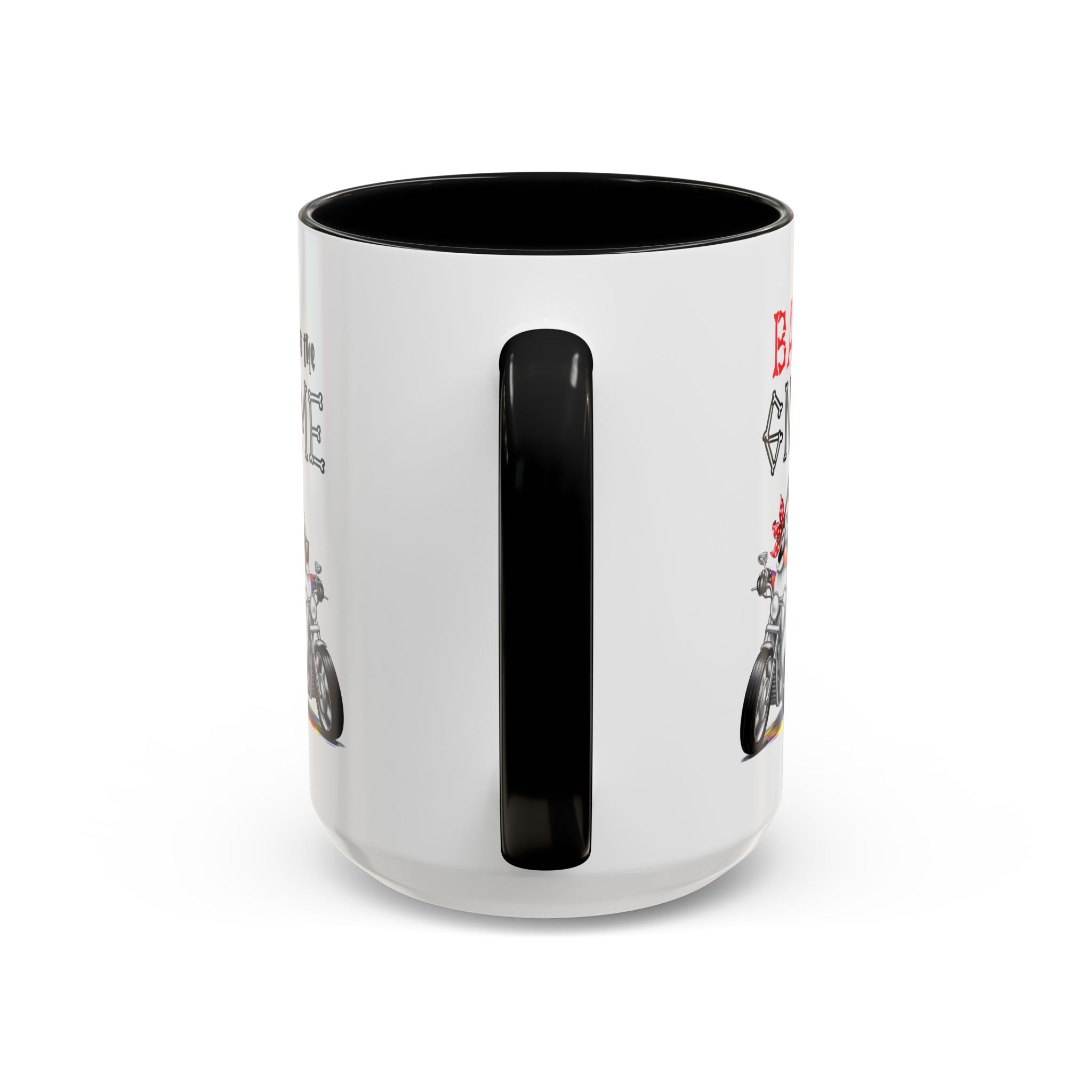 Bad to the Gnome Coffee Mug - 11oz & 15oz Accent Mugs for Bikers & Gnome Lovers