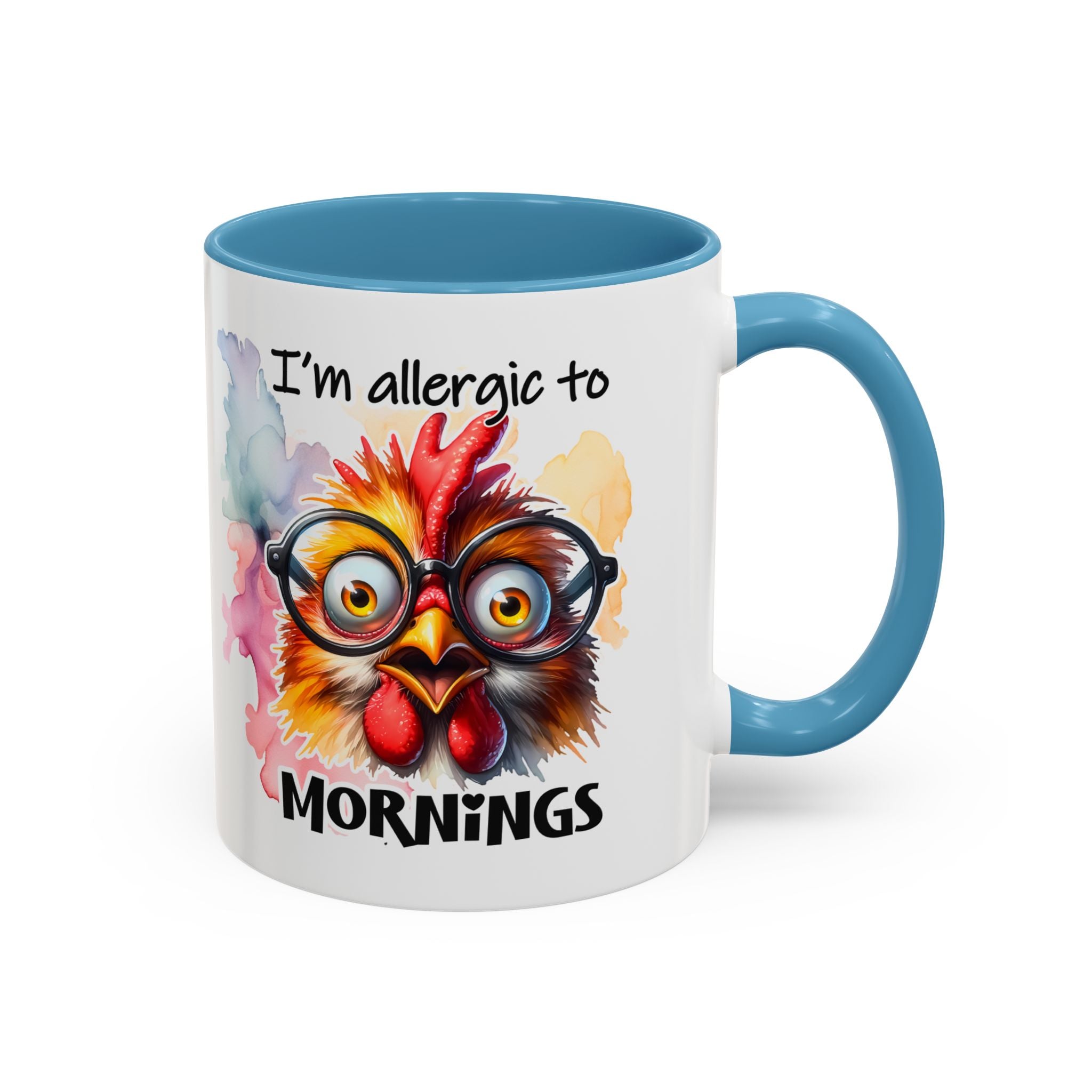 Funny Morning Coffee Mug, Gift for Coffee Lovers, Humorous Mug, Office Mug, Unique Cup for Mornings, Chicken Design