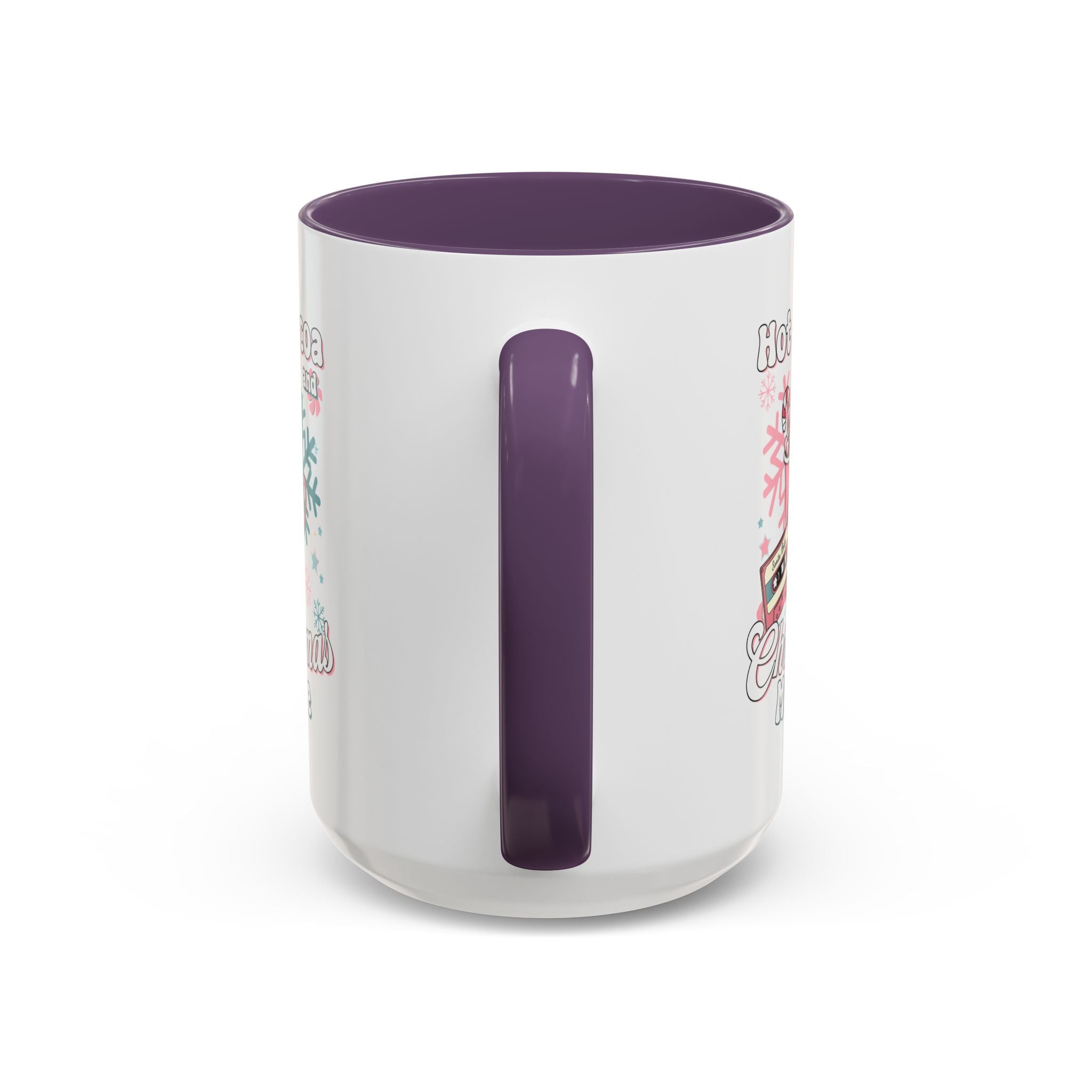 Hot Cocoa & Christmas Movie Mug, Cozy Holiday Cup, Winter Gift, Festive Beverage Container, Cute Coffee Mug