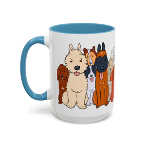 Cute Dog Breed Accent Coffee Mug, Pet Lover Gift, Canine Mug, Gifts for Dog Owners, Puppy Lover Mug