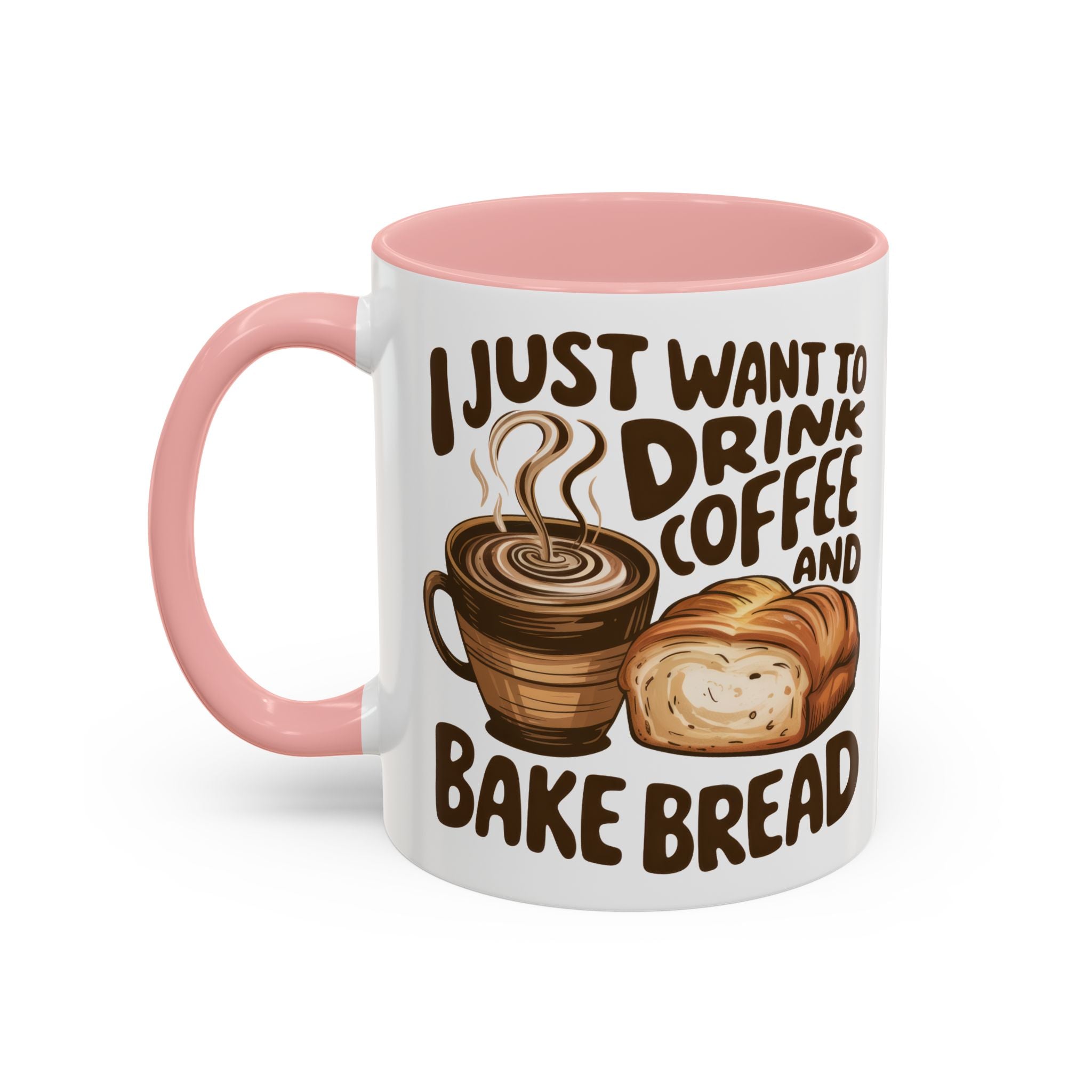 Cute Coffee & Bread Mug - Ideal for Baking Enthusiasts kitchen fun cozy