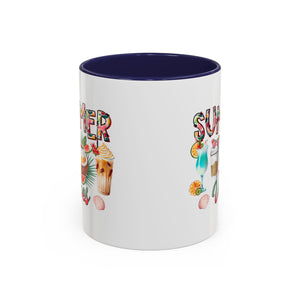 Summer Vibes Accent Coffee Mug - 11oz & 15oz - Perfect for Sunny Days & Celebrations
