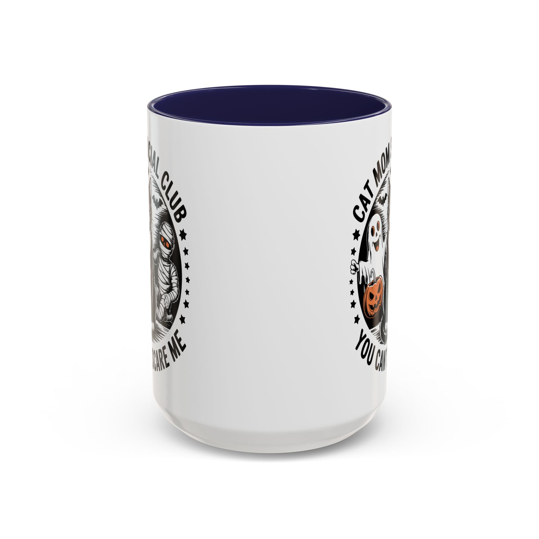 Halloween Cat Mom Coffee Mug - Spooky Social Club Design
