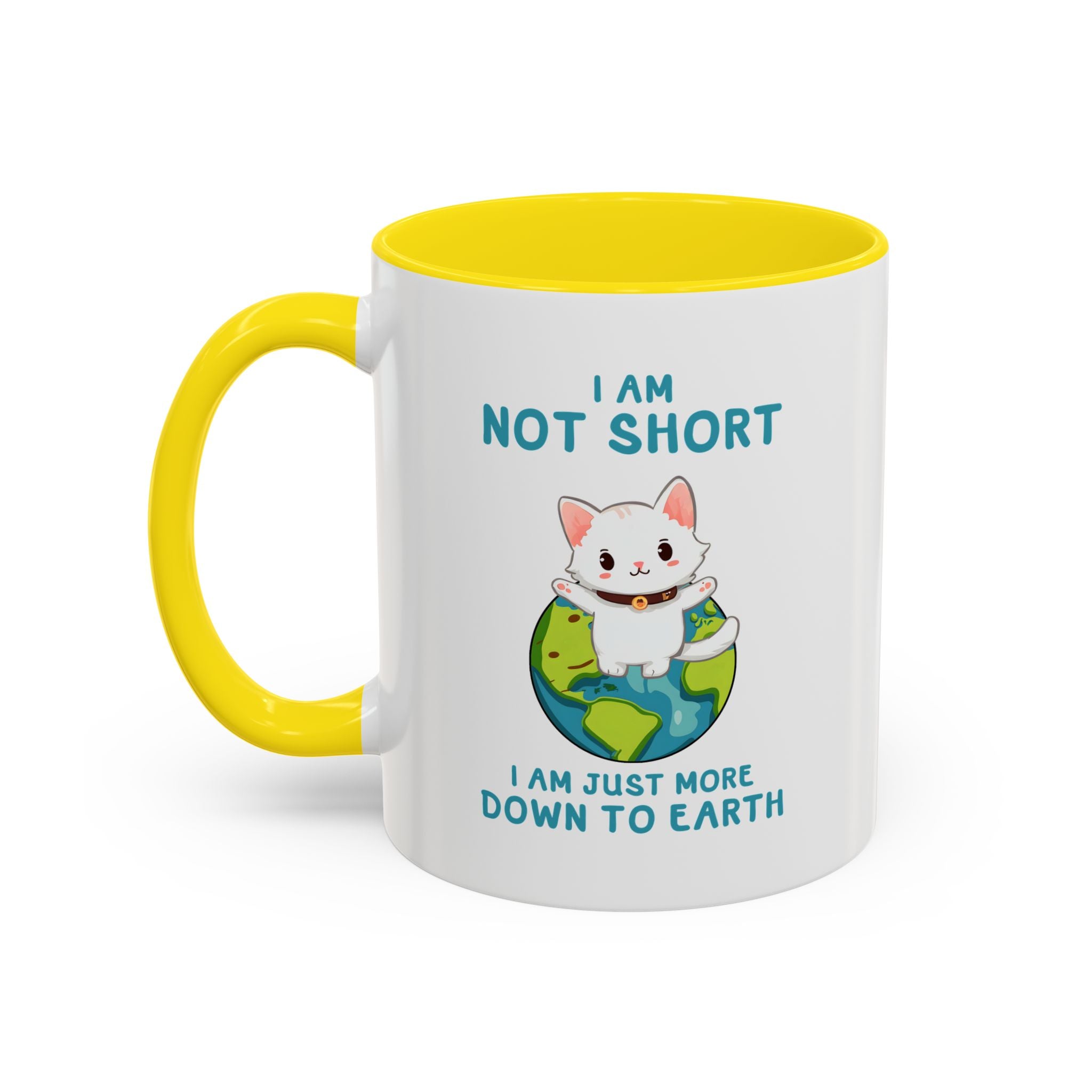 Cute Down to Earth Cat Coffee Mug - Perfect Gift for Cat Lovers