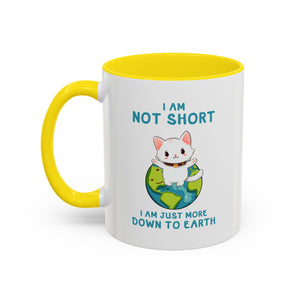 Cute Down to Earth Cat Coffee Mug - Perfect Gift for Cat Lovers