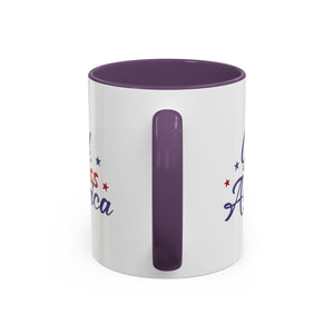 Patriotic Coffee Mug - God Bless America Design