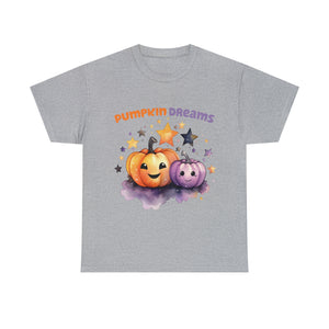 Halloween t shirt pumpkin dreams pastel colors gift for whole family fall fun stocking stuffer Unisex Heavy Cotton Tee