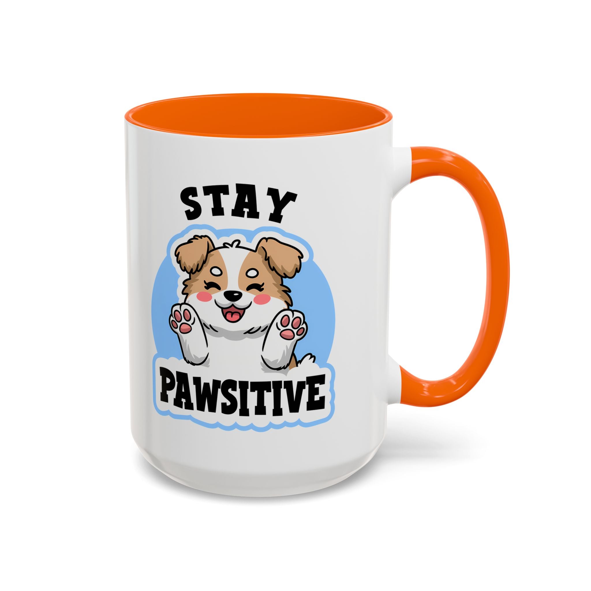 Cute Stay Pawsitive Coffee Mug - Perfect Gift for Dog Lovers mental health