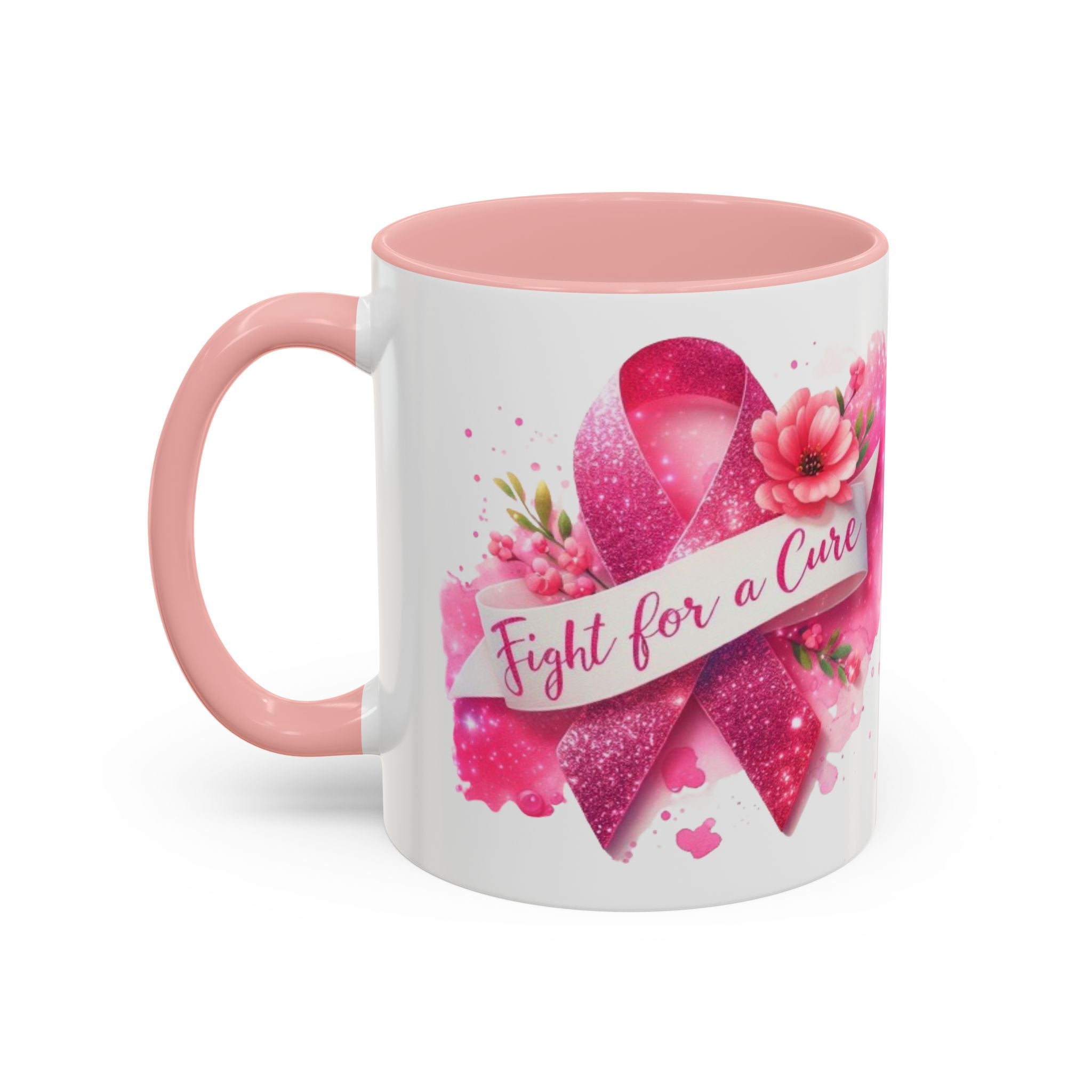 Inspirational Breast Cancer Awareness Coffee Mug - Fight for a Cure, Support Cancer Survivors, Gifts for Her, Pink Ribbon Design, [...]
