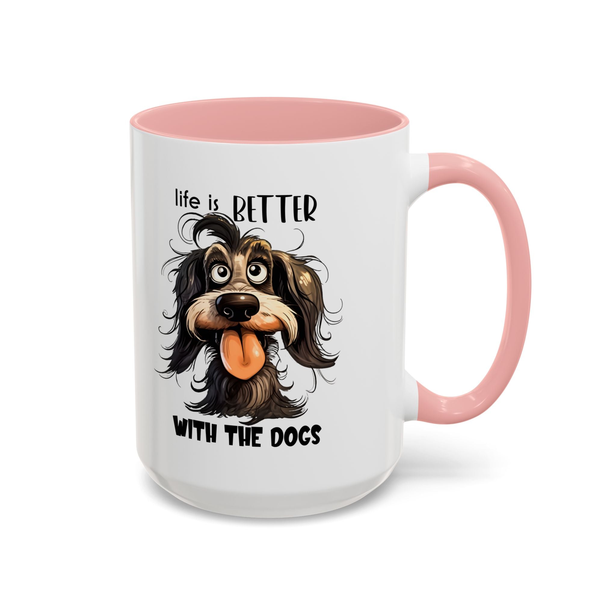 Life is Better with Dogs Coffee Mug - Cute Dog Lover Gift, Animal Themed Mug, Pet Owner Present, Fun Coffee Cup, Gift for Him/Her