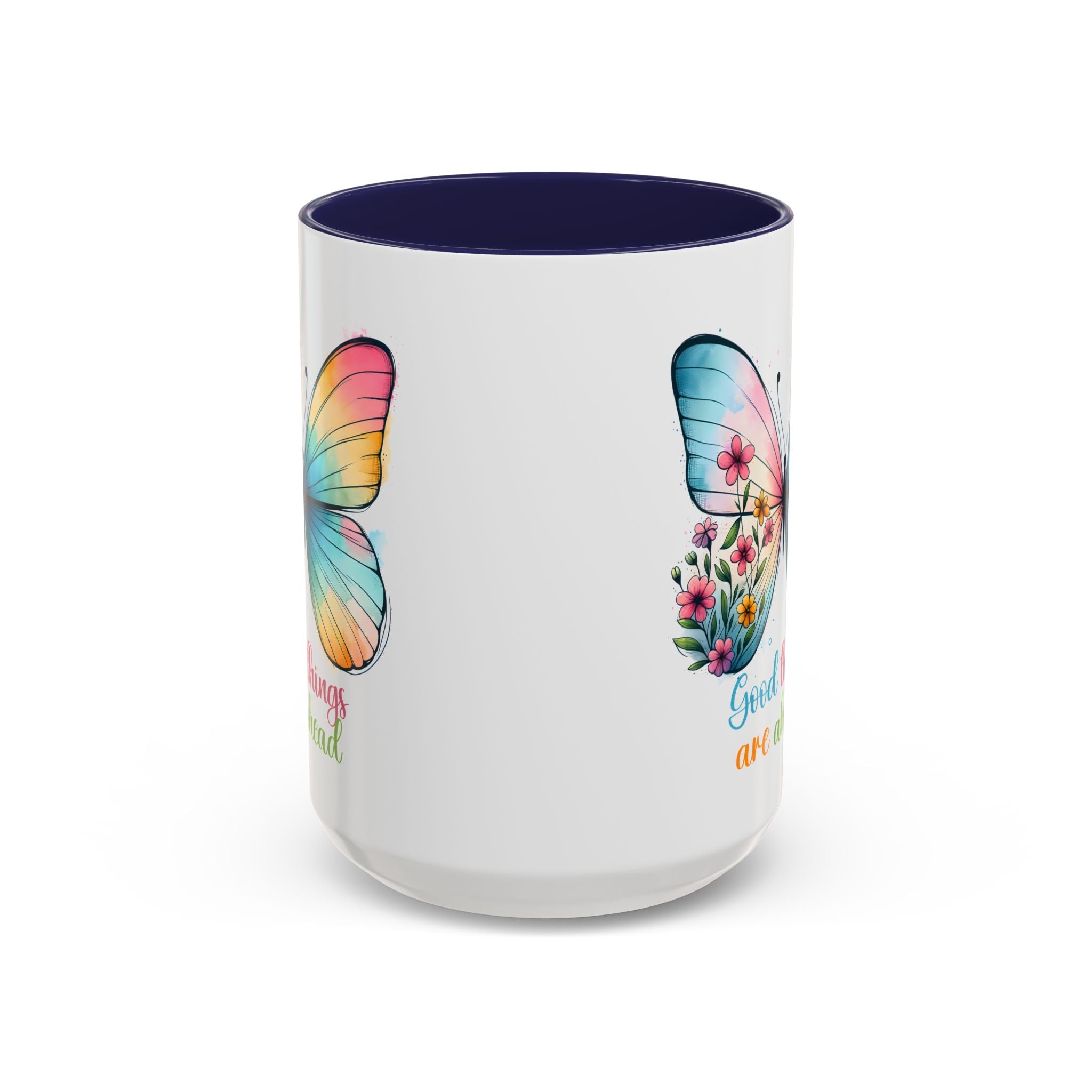 Inspirational Butterfly Coffee Mug positive vibe mental health