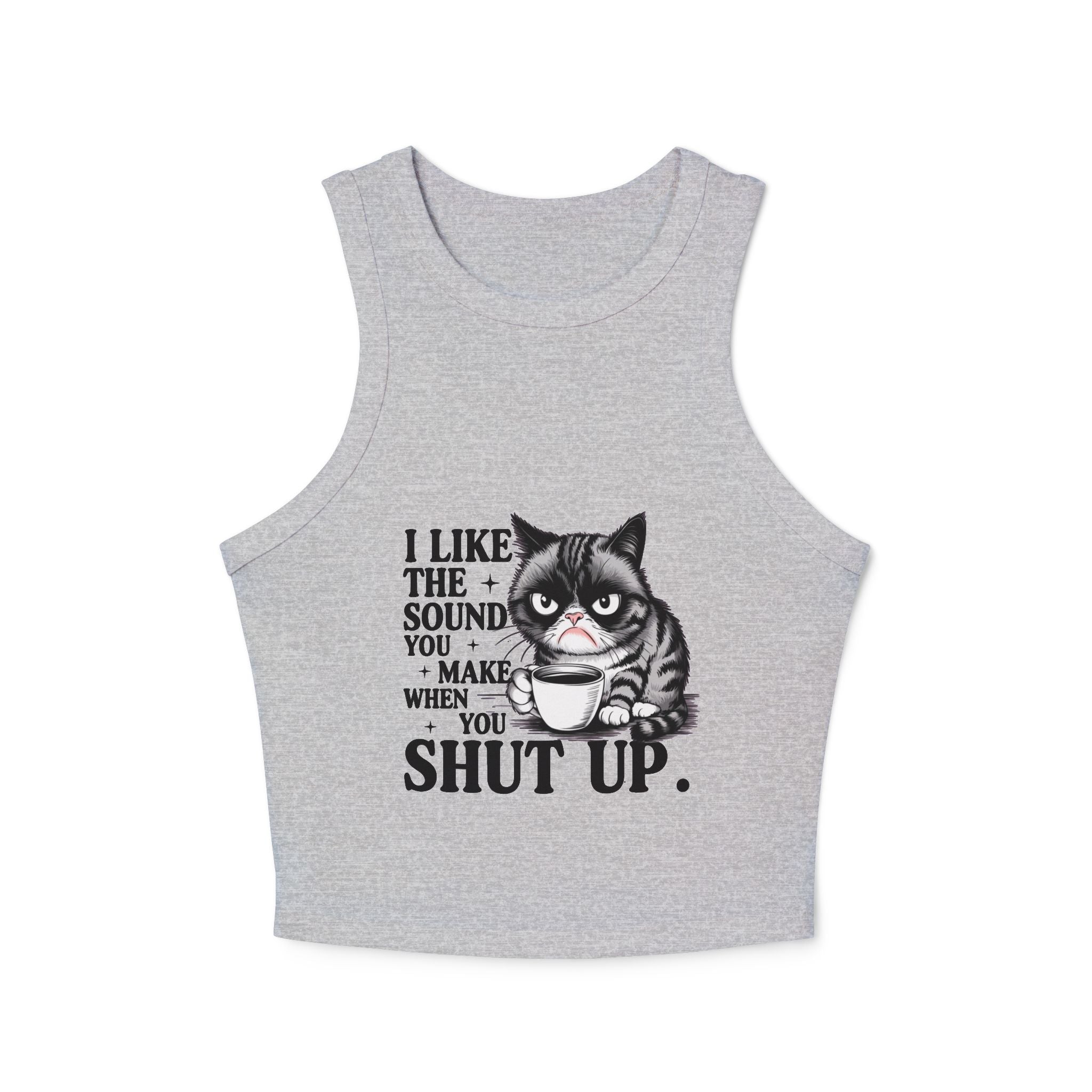 Funny Cat Tank Top, Cute Cat Lover Gift, Summer Crop Top, Pet Humor Shirt, Gift for Cat Owners, Casual Summer Wear