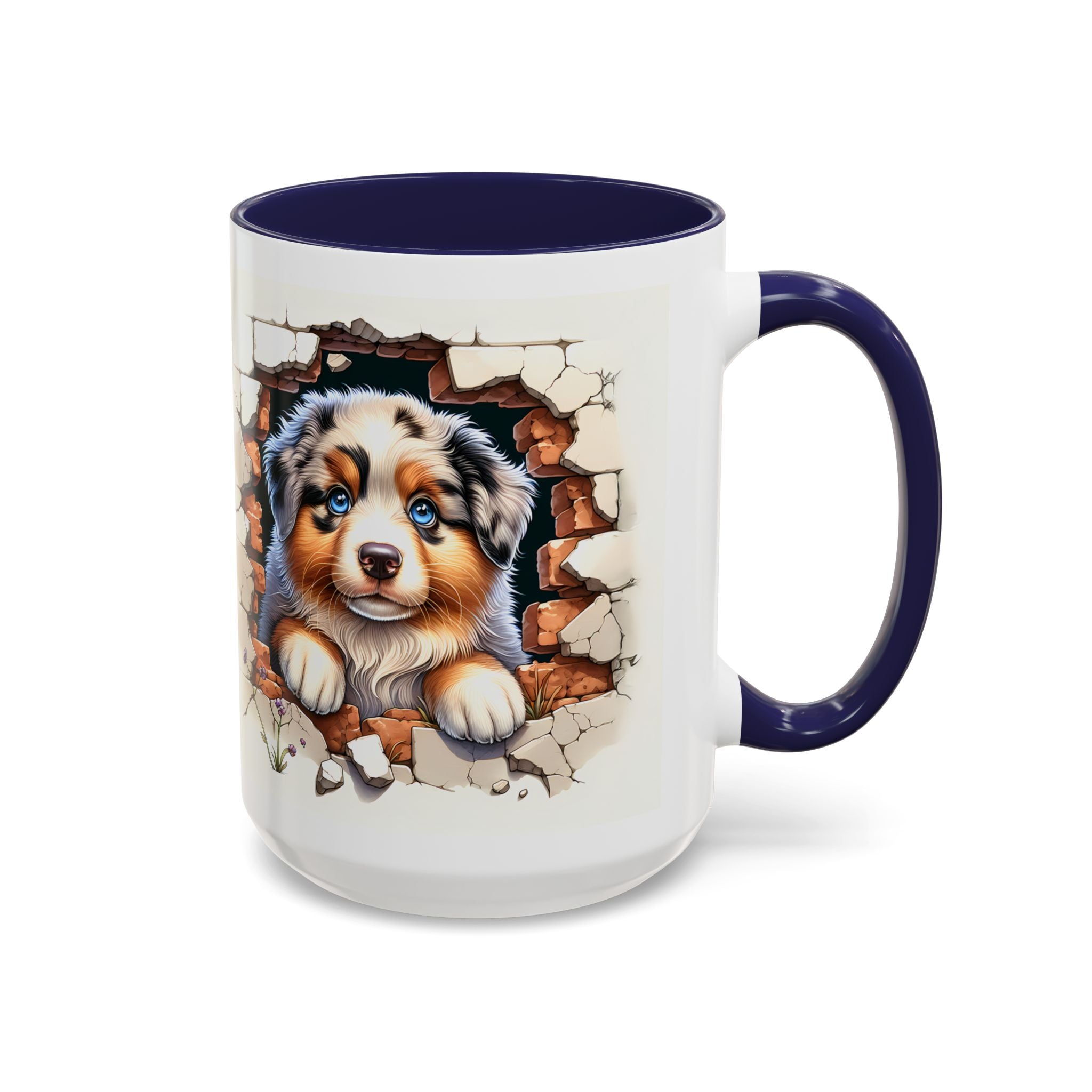 Cute Puppy Accent Coffee Mug - Perfect Gift for Dog Lovers, Unique Pet Lover Mug, Mother’s Day, Birthday, Home Decor