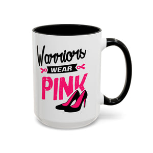 Breast Cancer Awareness Coffee Mug, Inspirational Gift, Warrior Mug, Pink Ribbon Awareness, Supportive Beverage Cup