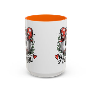 Mama's Accent Coffee Mug | Baseball & Heart Design | Gift for Mom, Mother's Day, Birthday, Coffee Lovers, Baseball Fans