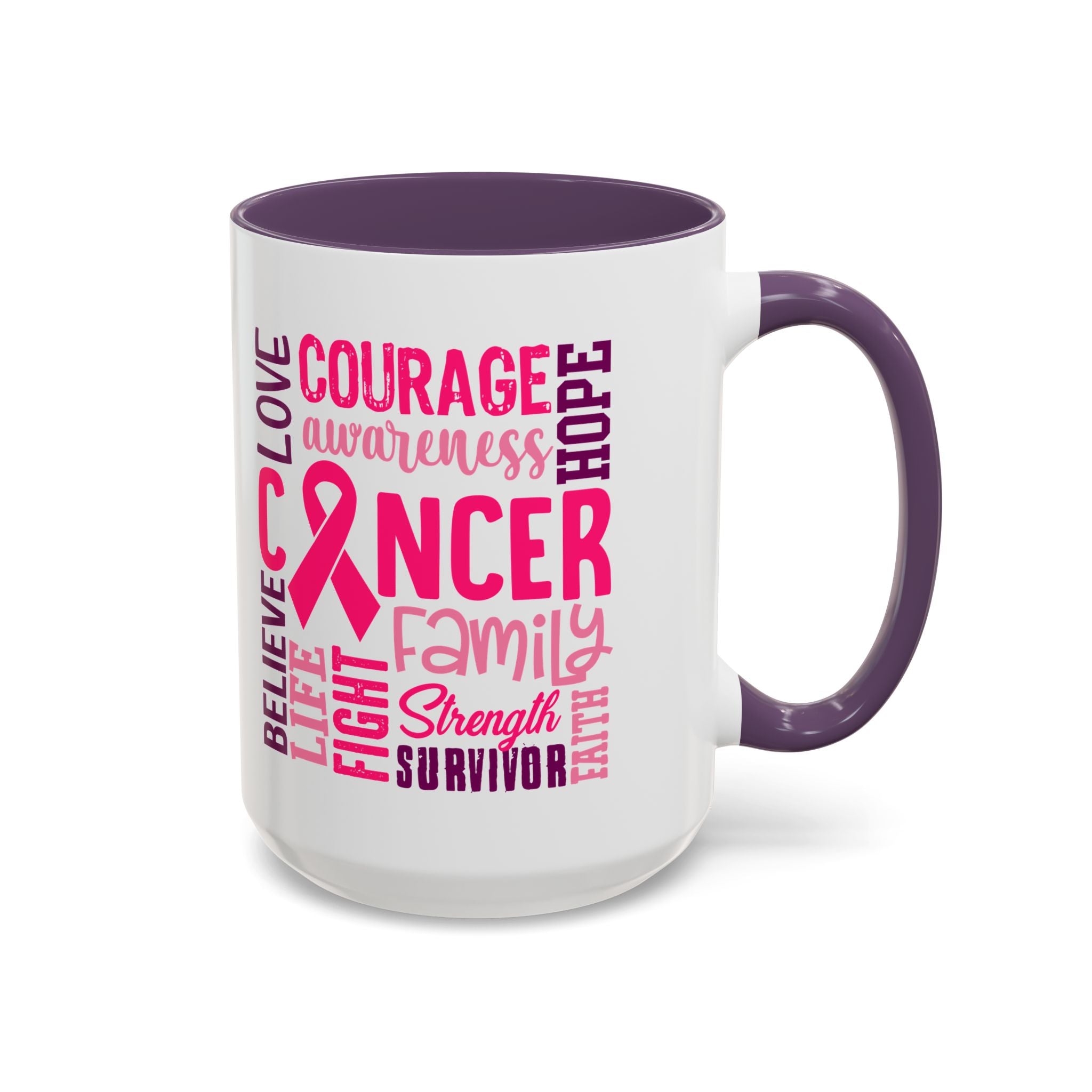 Inspirational Cancer Awareness Coffee Mug, Support Gift, Hope for Survivors, Breast Cancer Month, Motivational Mug, Encouragement Mug