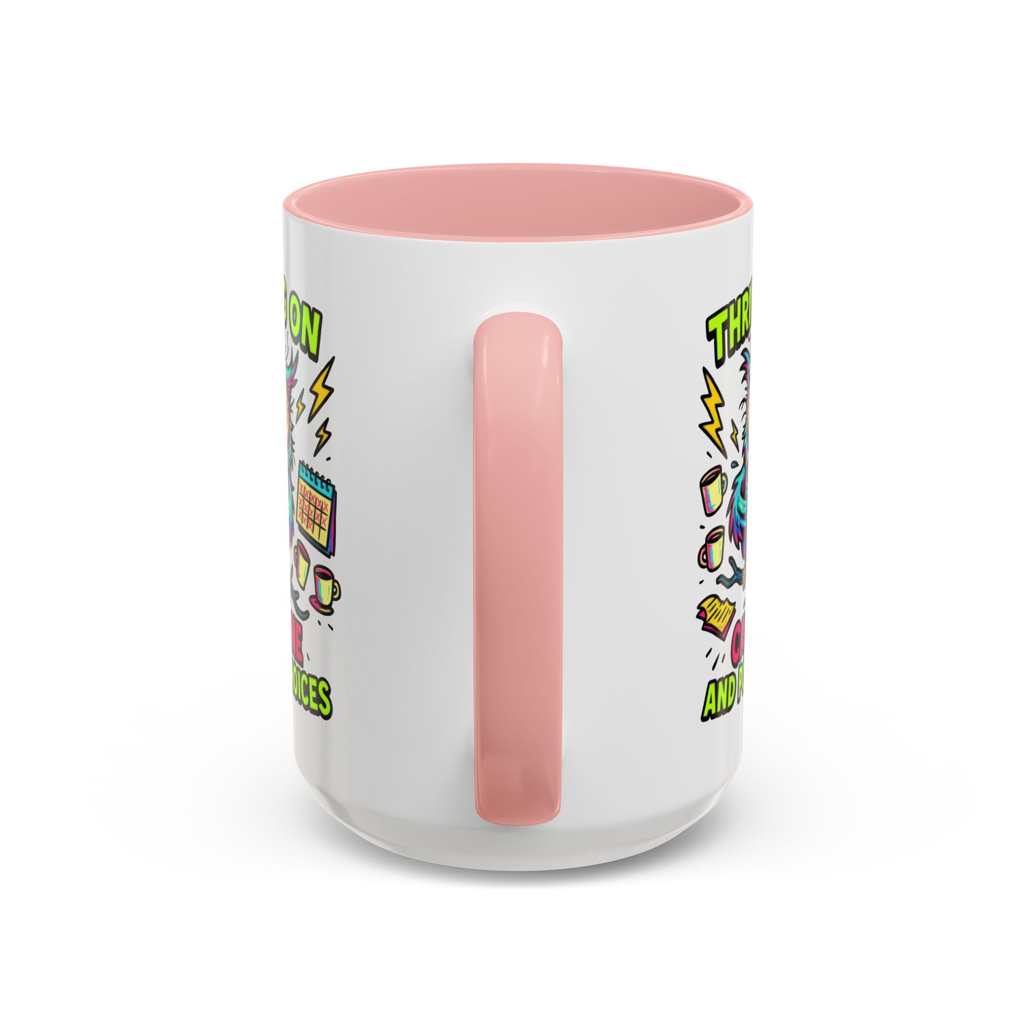 Thriving on Caffeine Mug | Funny Owl Coffee Cup | Gift for Coffee Lovers | Cute Kitchen Decor | Birthday, Holiday Gift
