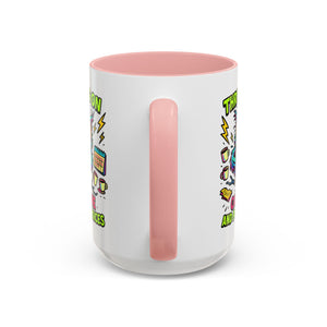 Thriving on Caffeine Mug | Funny Owl Coffee Cup | Gift for Coffee Lovers | Cute Kitchen Decor | Birthday, Holiday Gift