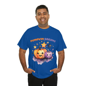 Halloween t shirt pumpkin dreams pastel colors gift for whole family fall fun stocking stuffer Unisex Heavy Cotton Tee