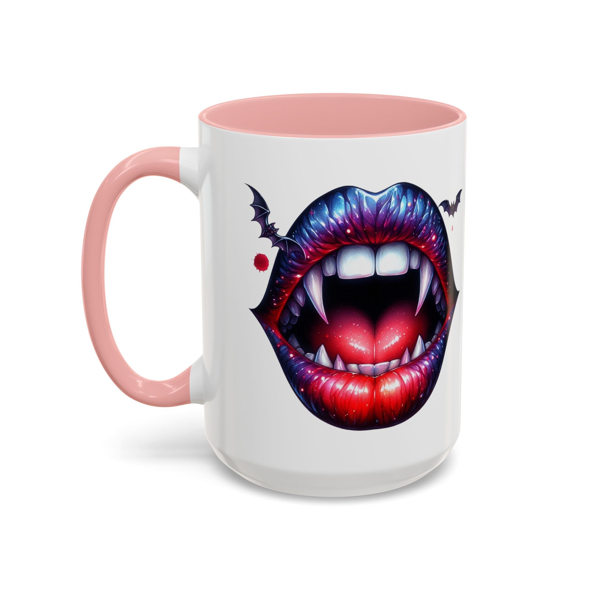 Vampire Lips Coffee Mug, Gothic Drinkware, Halloween Gift, Spooky Kitchen Decor, Vampires, Halloween Party Accessories