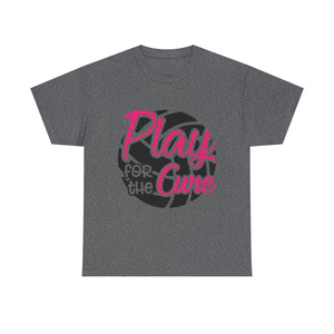 Unisex Motivational Sports Tee - "Play for the Cure" - Ideal for Team Events, Charity Runs, Sports Fans, Fitness Gifts, Casual Wear, [...]