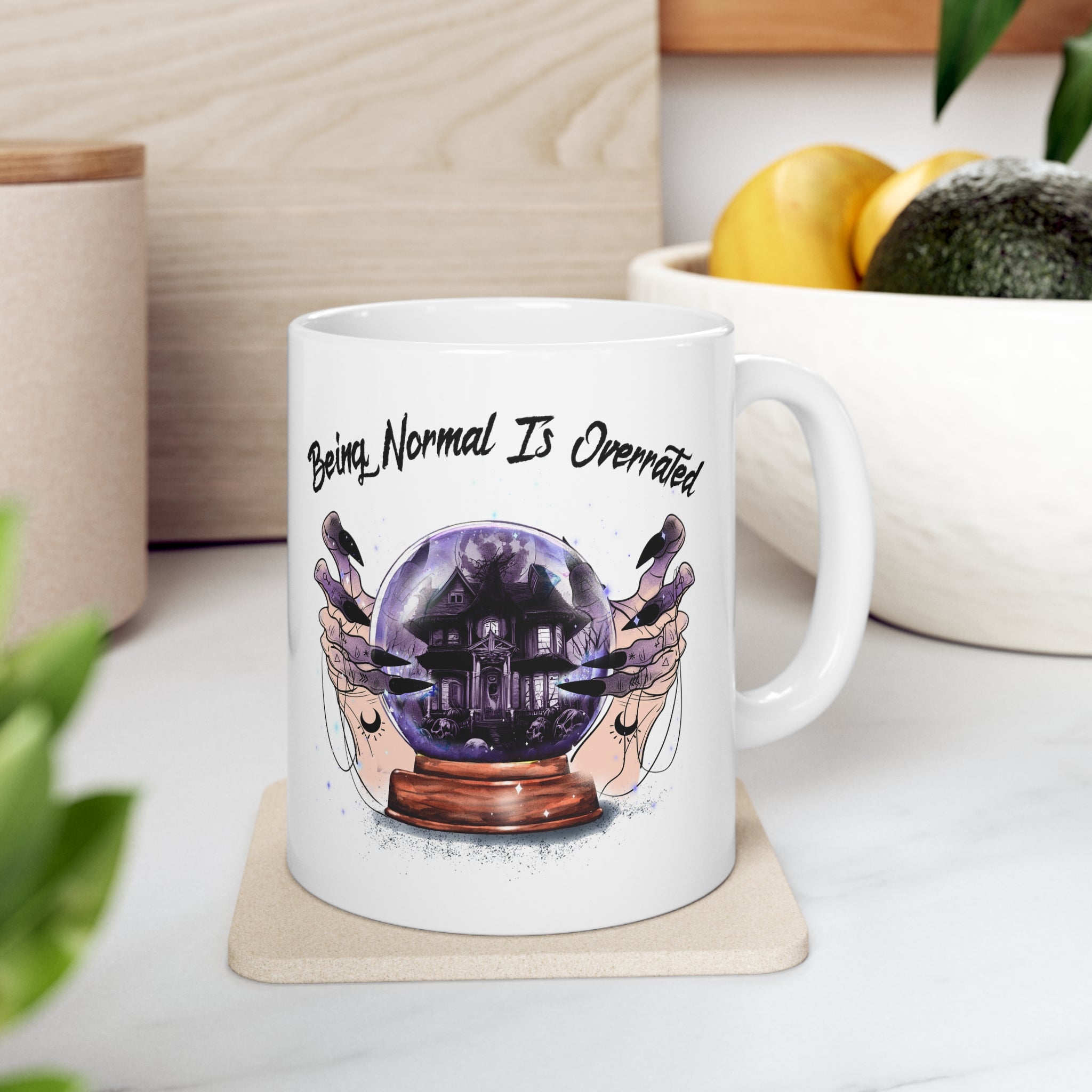 Halloween coffee mug normal is overrated Ceramic Mug 11oz gift for her mom grandma great stocking stuffer