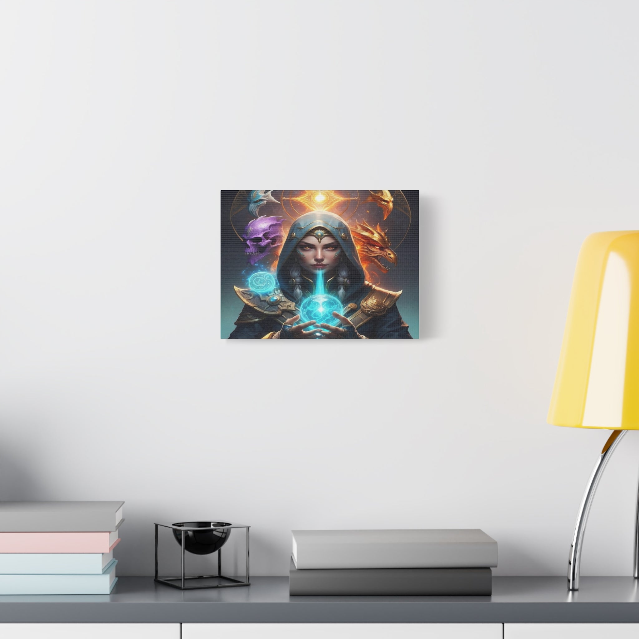 Mystical Sorceress Canvas Artwork - Fantasy Wall Decor