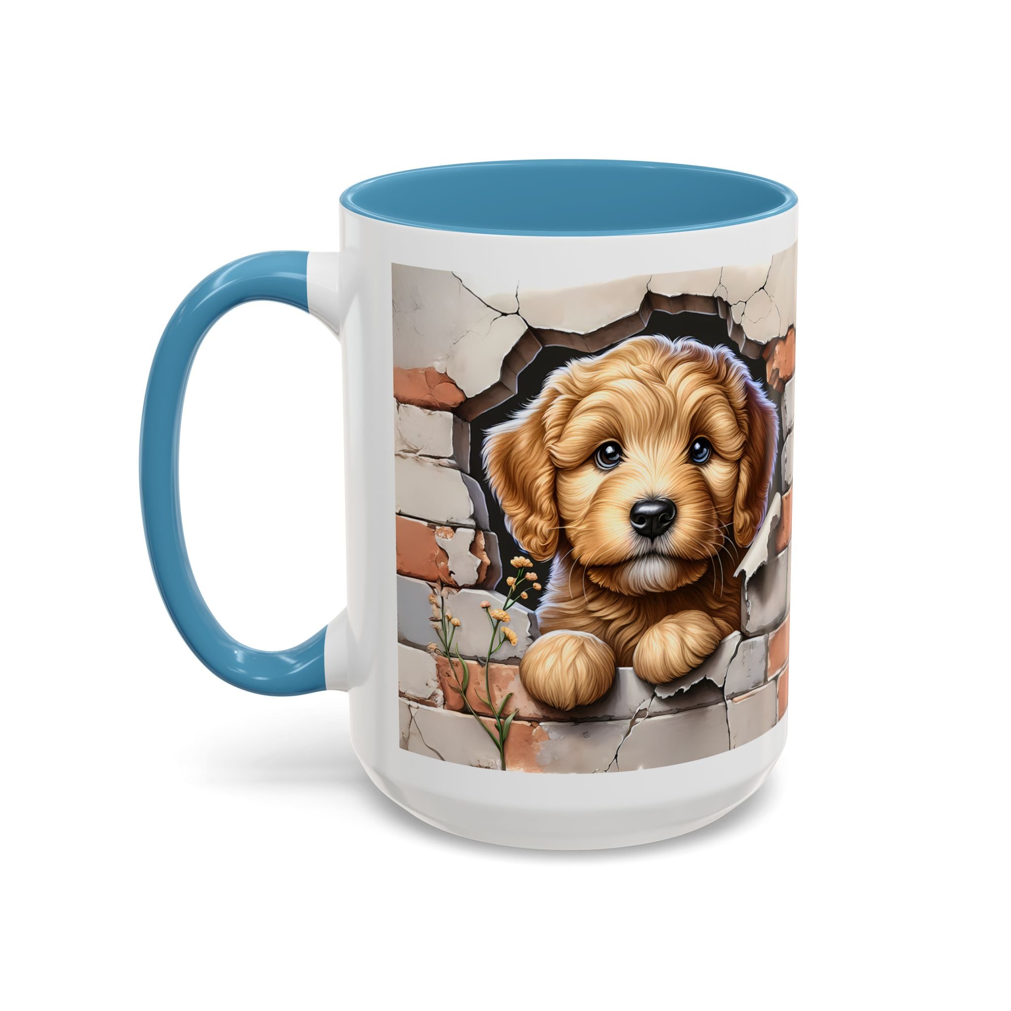 Cute Dog Accent Coffee Mug - Perfect Gift for Pet Lovers, Animal Lovers, Home Decor, Coffee Lovers, Unique Kitchenware