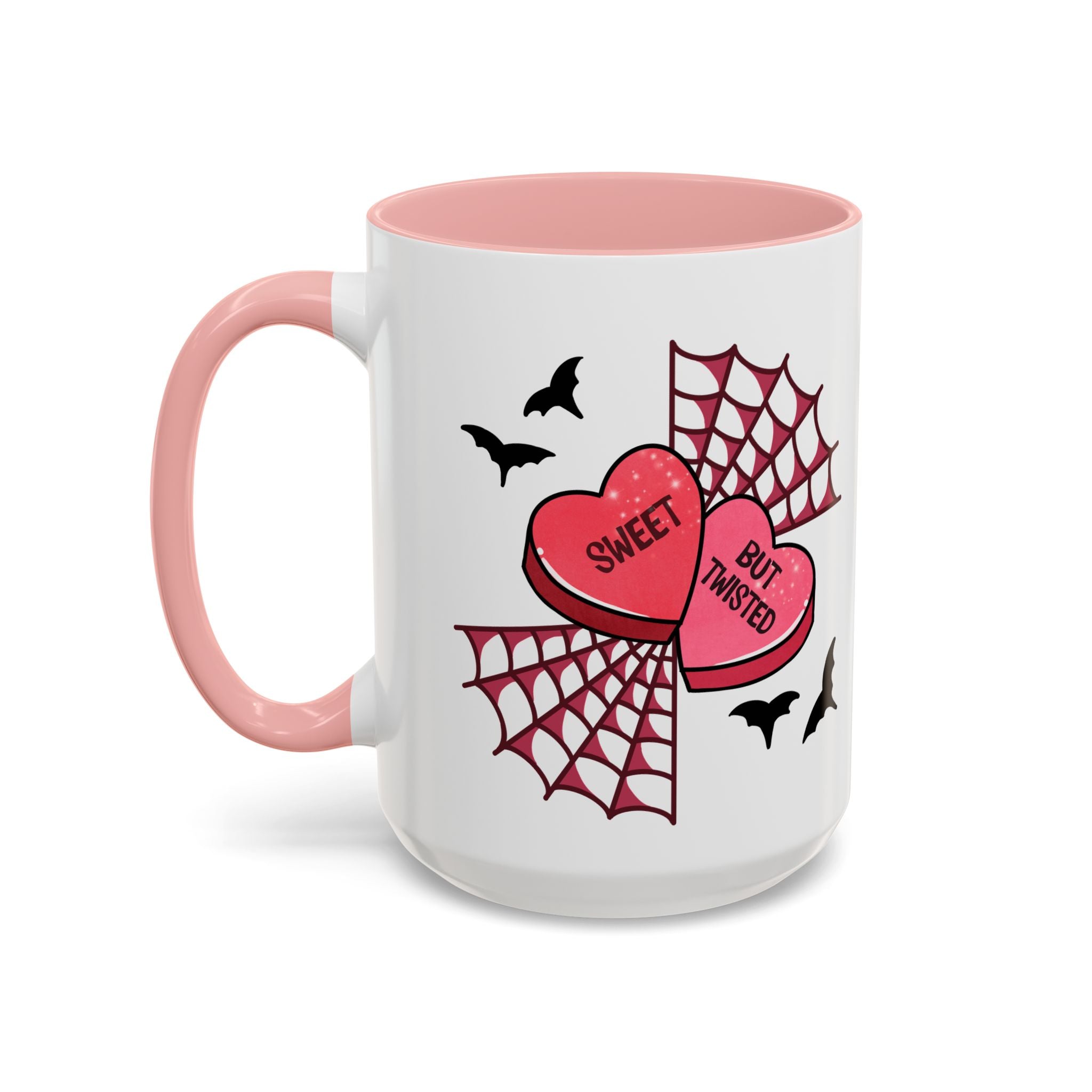 Sweet But Twisted Coffee Mug — Halloween Candy Heart Accent Mug