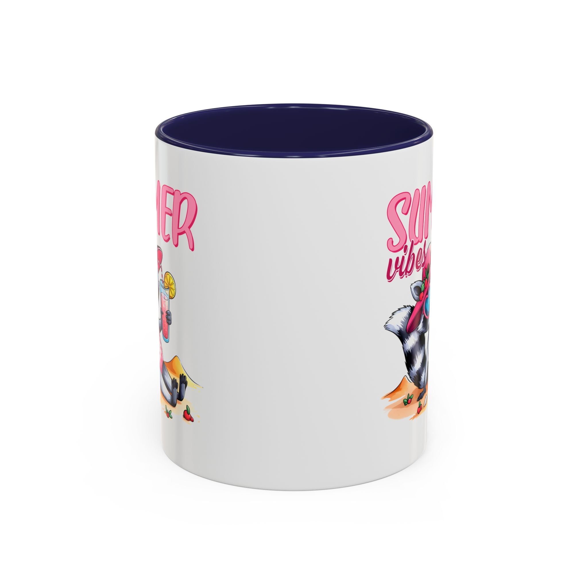 Summer Vibes Accent Coffee Mug - Fun & Colorful Design for Relaxing Moments