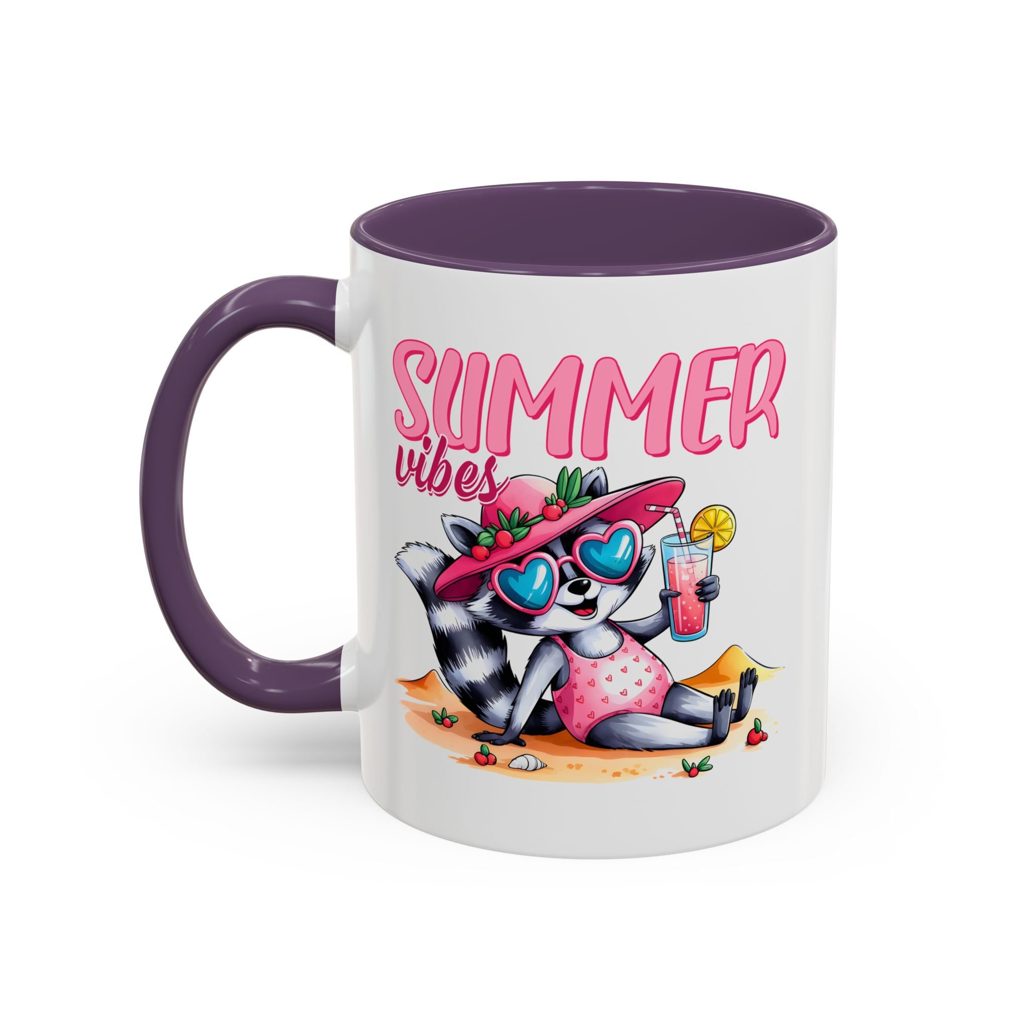 Summer Vibes Accent Coffee Mug - Fun & Colorful Design for Relaxing Moments