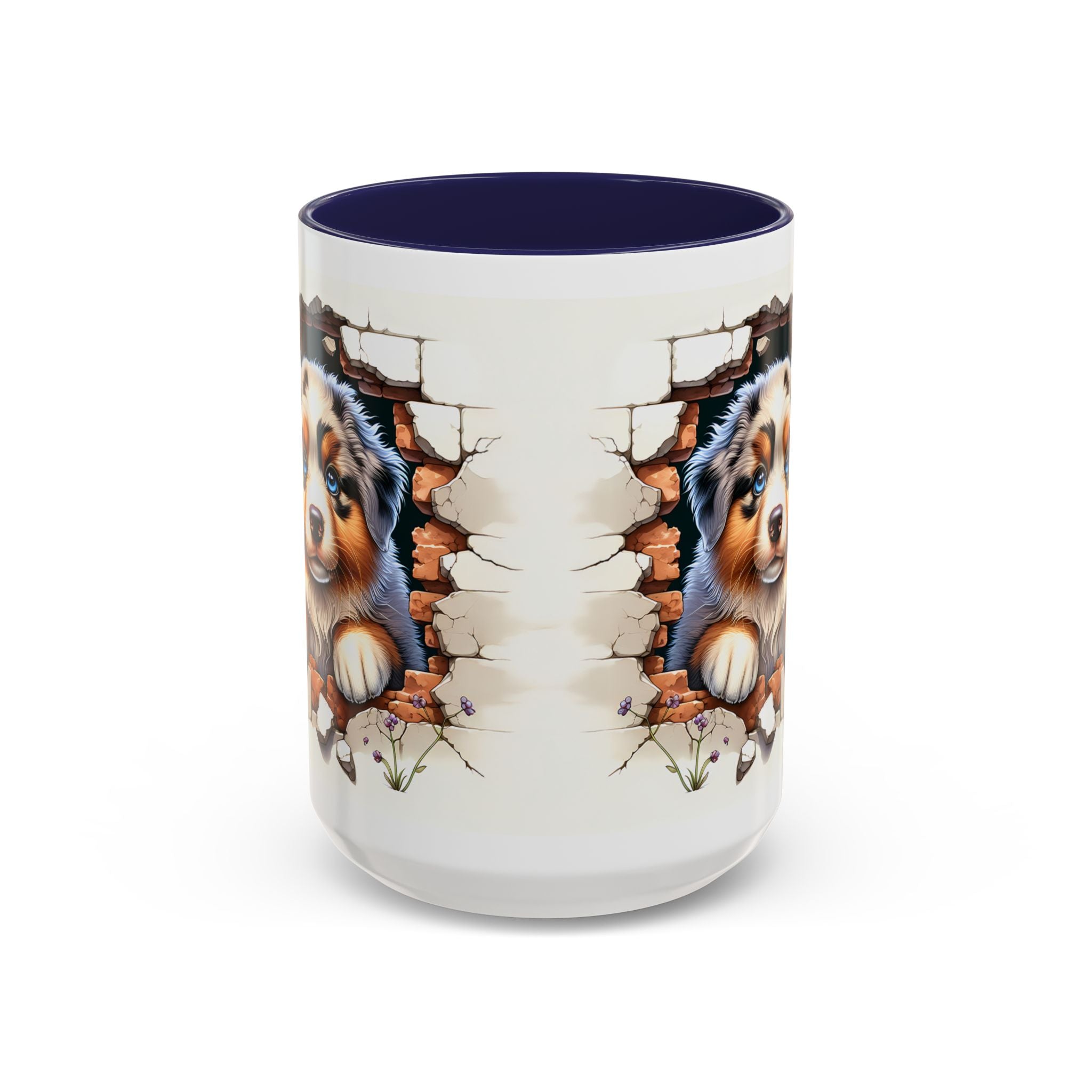 Cute Puppy Accent Coffee Mug - Perfect Gift for Dog Lovers, Unique Pet Lover Mug, Mother’s Day, Birthday, Home Decor