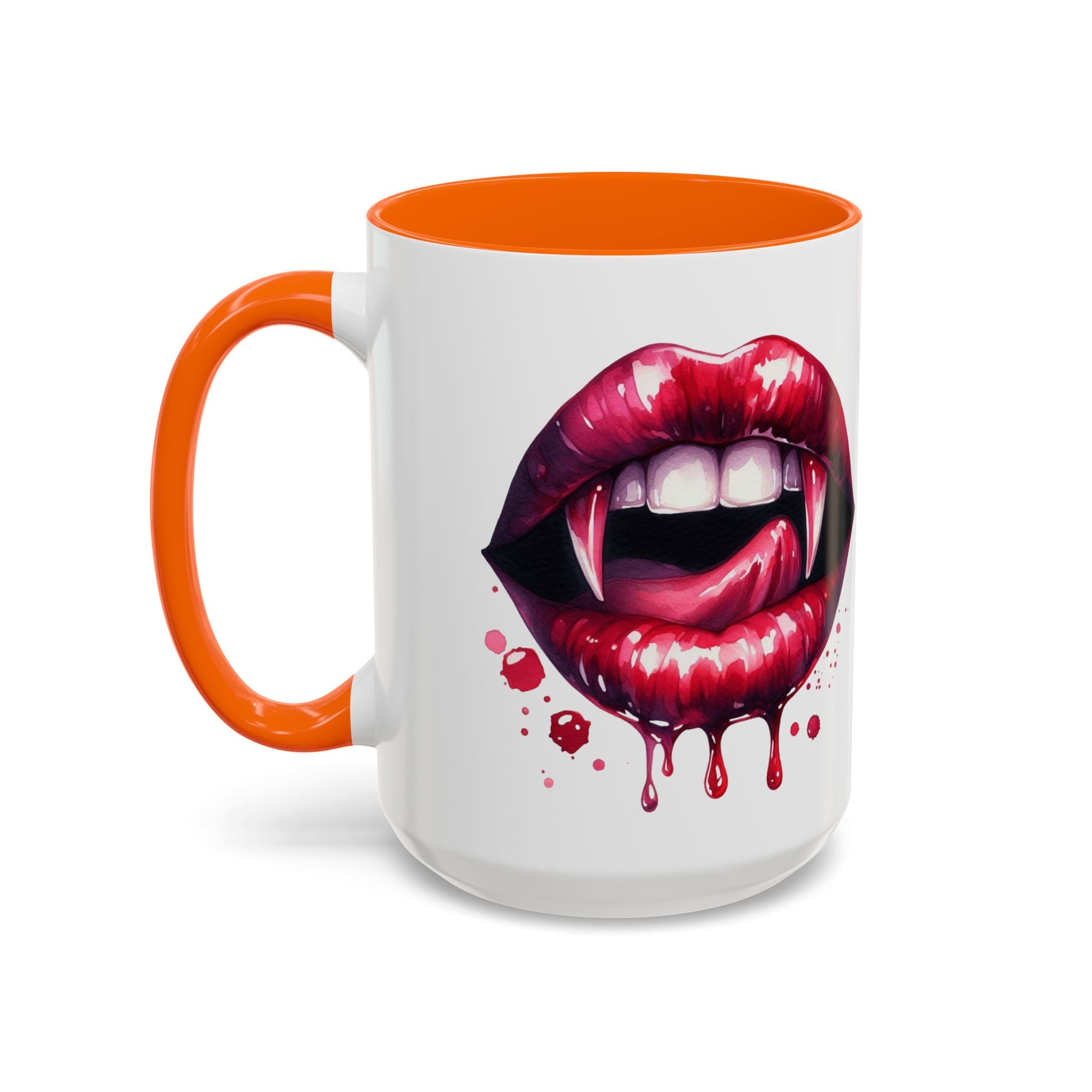 Gothic Vampire Teeth Coffee Mug – Perfect for Halloween, Spooky Occasions, Gift for Horror Lovers, Unique Accent Cup