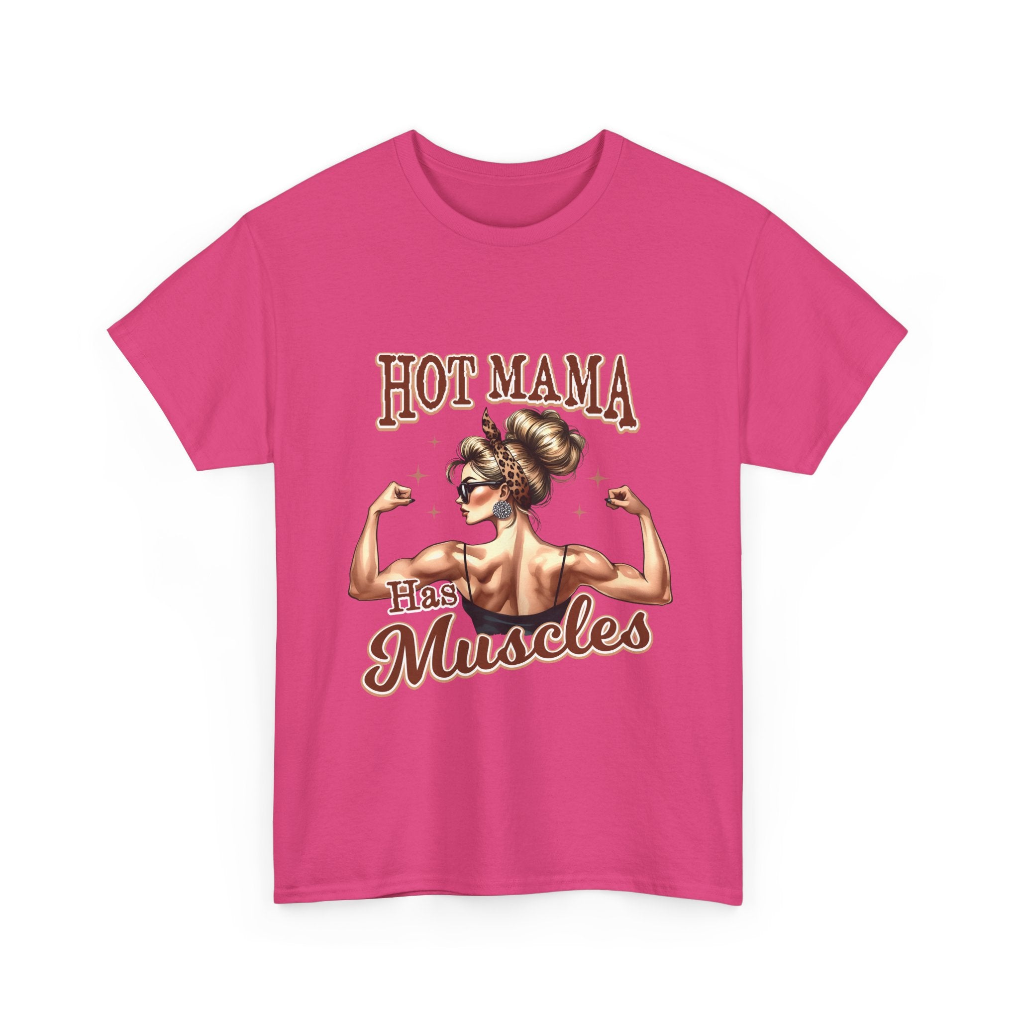 Muscle Mama Tee: Empowering Unisex Cotton Shirt, Gift for Moms, Fitness Lovers, Workout Apparel, Birthday, Mother's Day