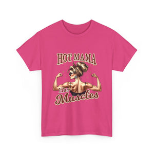 Muscle Mama Tee: Empowering Unisex Cotton Shirt, Gift for Moms, Fitness Lovers, Workout Apparel, Birthday, Mother's Day