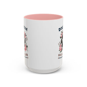 Dog Mom Coffee Mug - Life is Better with a Dog, Pet Lover Gift, Floral Paw Print Mug, Dog Mom Gift, Personalized Dog Mom Mug