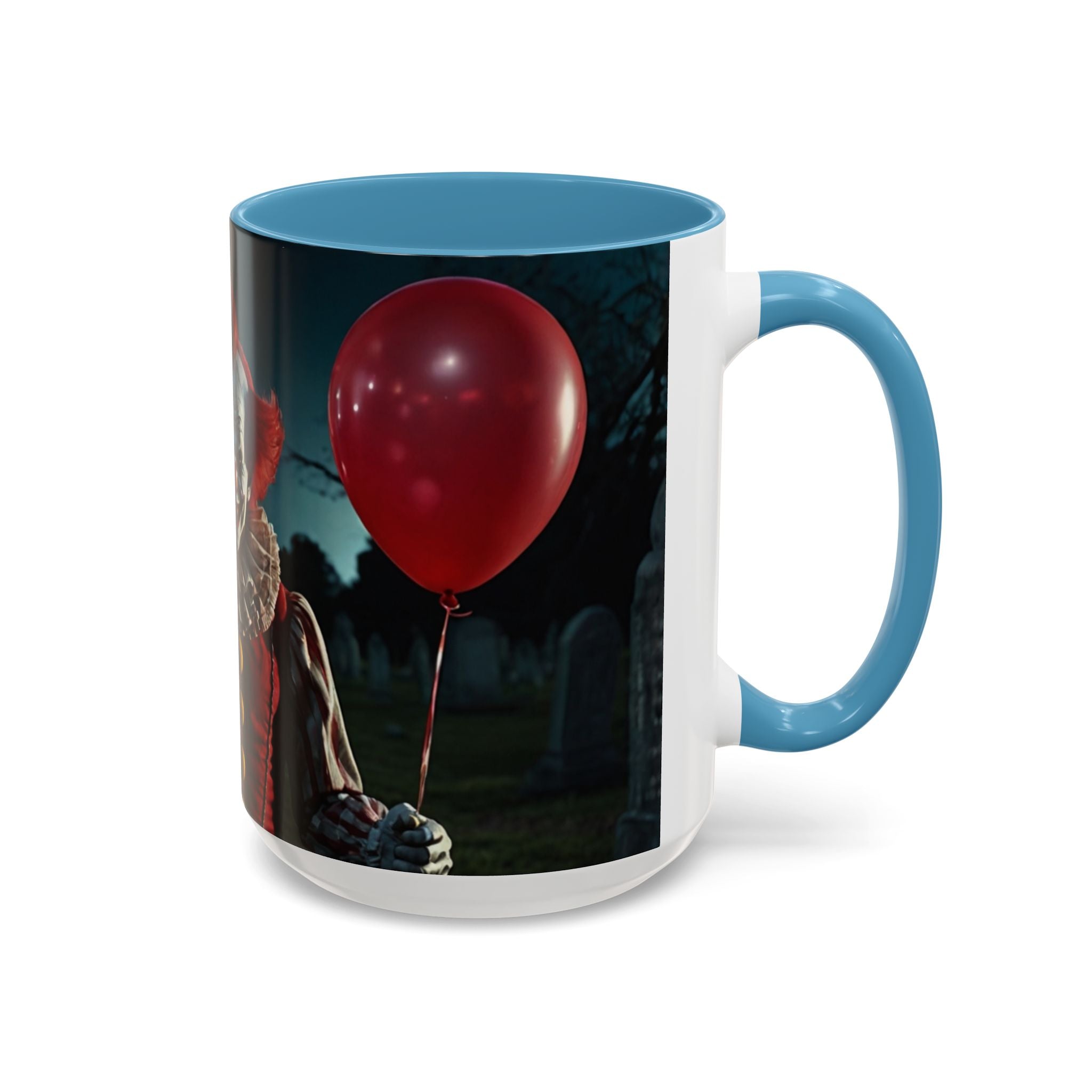 Creepy Clown Coffee Mug - Perfect for Halloween or Horror Fans art