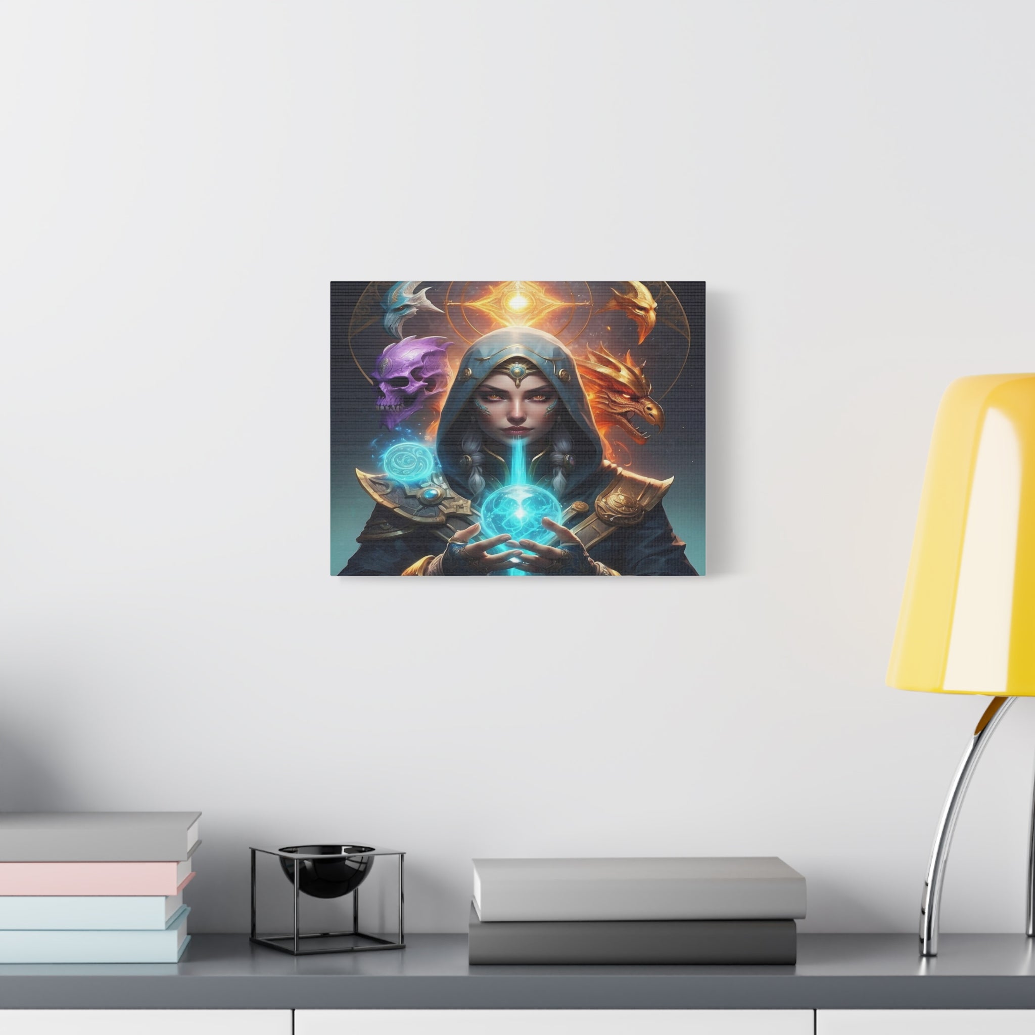 Mystical Sorceress Canvas Artwork - Fantasy Wall Decor