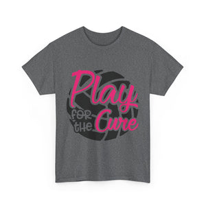 Unisex Motivational Sports Tee - "Play for the Cure" - Ideal for Team Events, Charity Runs, Sports Fans, Fitness Gifts, Casual Wear, [...]