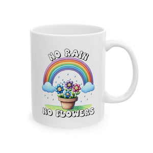 Rainbow Dreams Ceramic Mug - Cheerful Gift for Coffee Lovers, Inspirational Mug, Cute Tea Cup, Fun Custom Drinkware, Motivational Present