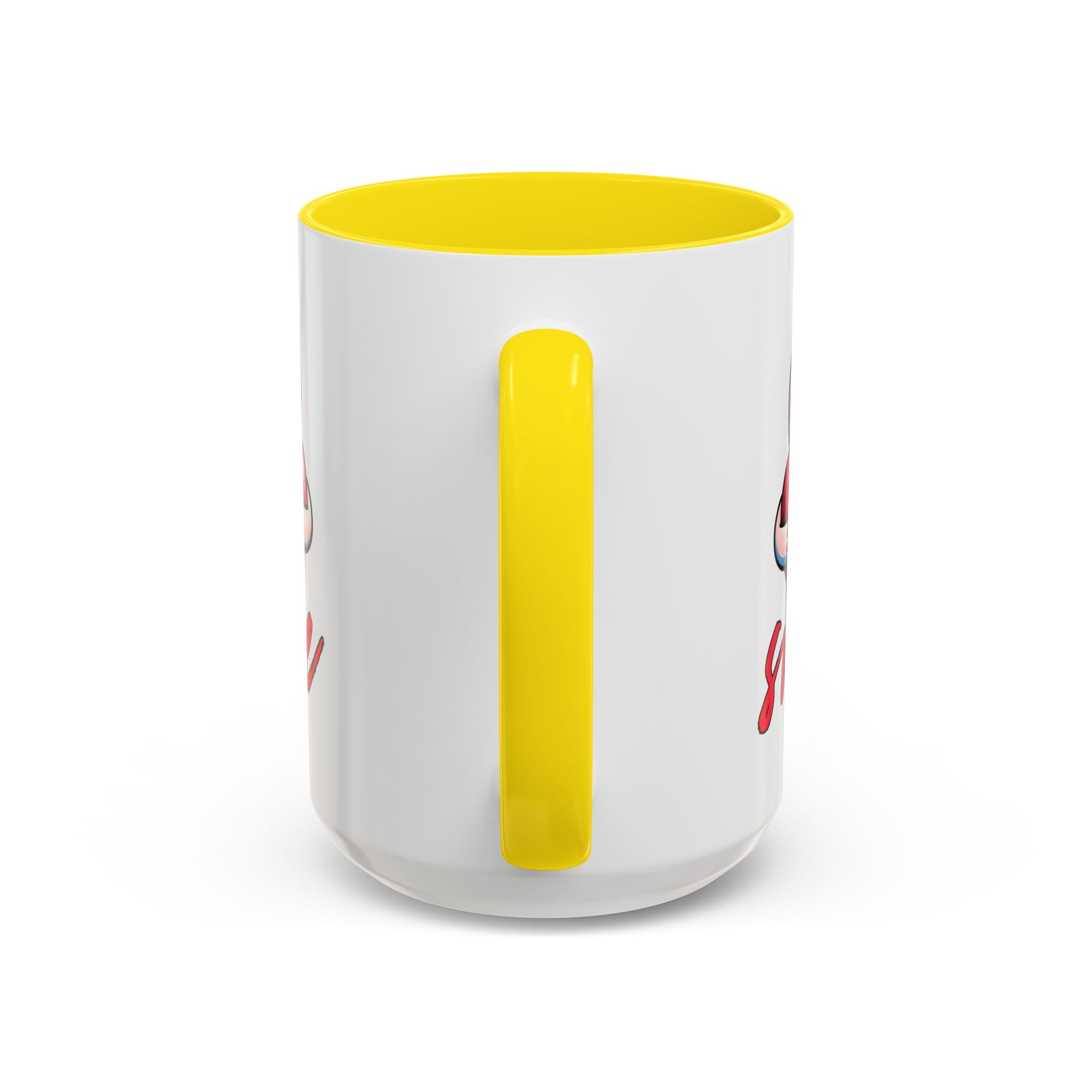 Smiling Heart Accent Coffee Mug - 11oz & 15oz | Cute Gift for Friends & Family