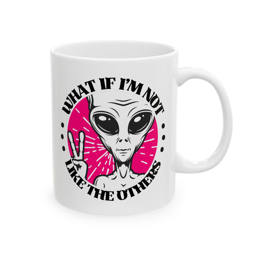 alien coffee  Mug with  Design, Quirky Coffee Cup, Gift for Coffee Lovers, Unique Kitchenware, Perfect for Birthdays and Holidays